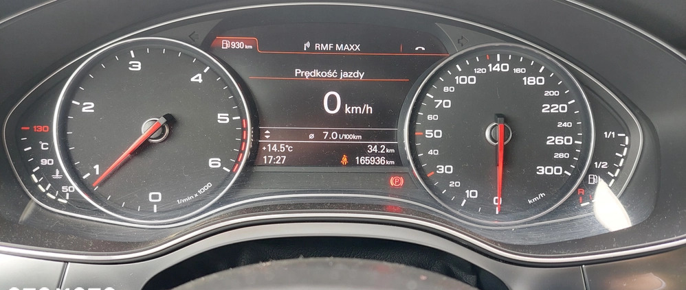 Audi A6 cena 59900 przebieg: 166000, rok produkcji 2014 z Słupsk małe 106